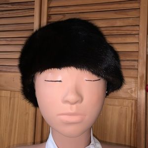 Vincent and Bill, gorgeous mink hat, custom-made in New York one size fits most